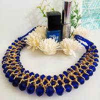N0169_Vibrant Glossy colored bead Necklace.