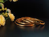B0123_ Glossy fine polished Micro Gold plated bangles.