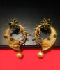 E0512_ Combo vibrant earrings with a touch of dazzling stones and beads.