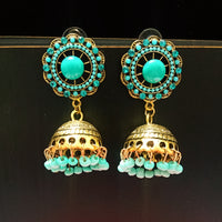 E0517_ Combo vibrant earrings with a touch of dazzling stones and beads.