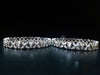 B055_ Classy Silver plated bangles studded with  American Diamond stones.
