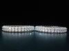 B052_ Classy Silver plated bangles studded with  American Diamond stones.