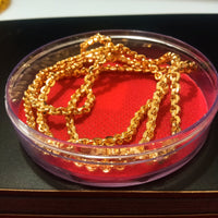 N0201_Elegant  jewelry style Micro Gold matte polish necklace.