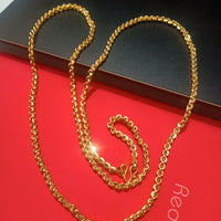 N0201_Elegant  jewelry style Micro Gold matte polish necklace.