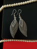E0532_Classy combo German silver oxidized earrings.