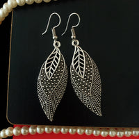 E0532_Classy combo German silver oxidized earrings.