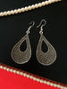 E0532_Classy combo German silver oxidized earrings.