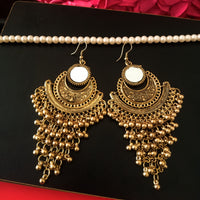 E0531_Classy combo German silver oxidized earrings.