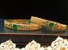 B023_Gorgeous 1 gm Gold plated bangles studded with American Diamond stones.