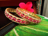 B039_Gorgeous American Diamond studded bangles.