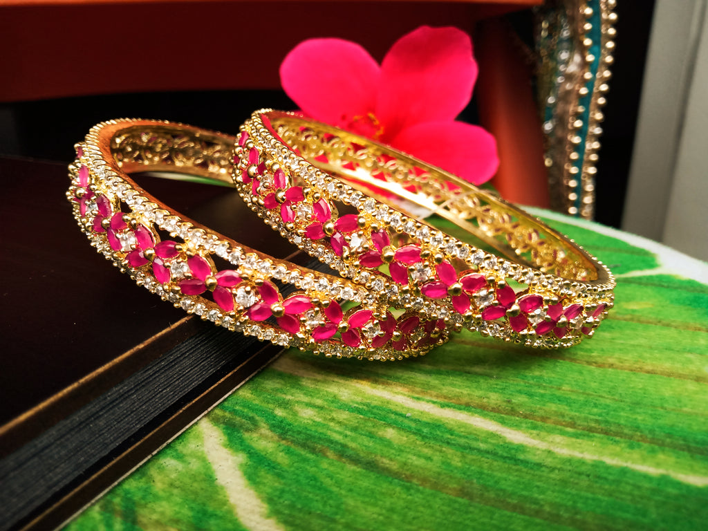 Diamond studded bangles hotsell