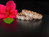 B032_S_Classy Style Rose Gold bangle studded with American Diamond stones.