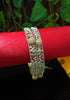 B067_Gorgeous  American Diamond  gold plated bangles with delicate stone work.