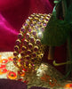 B0154_Elegant pink ruby studded bangles with fine stone work.