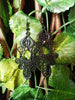 E0551_Lovely black metal danglers with delicate craft work (medium size hanging)