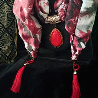 P08_Beautiful Soft Multicolored Pendant Scarf