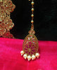 M05_Gorgeous American diamond studded Gold base color Maang Tika.