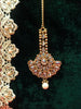 M04_Gorgeous American diamond studded Gold base color Maang Tika.