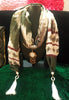 P044_Beautiful multi color soft pendant scarf with a touch of beautiful bead work and tassels.