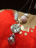 N0258_Trendy long dazzling stone work necklace with a touch of lovely beads with a woolen ball along with a sleek chain.