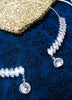 N0262_Lovely Neck piece studded with dazzling semi precious stones with a touch of stone drop.