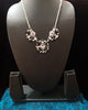 N0257_1 Trendy Crafted dazzling stone work necklace with a touch of lovely stones on the pendant.