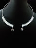 N0262_Lovely Neck piece studded with dazzling semi precious stones with a touch of stone drop.