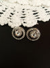 E0589_Lovely circular shaped studs with a touch of stones.