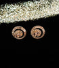 E0589_Lovely circular shaped studs with a touch of stones.
