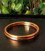 B0123_ Glossy fine polished Micro Gold plated bangles.