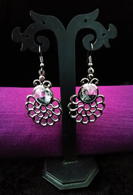 E0619_Lovely flower design hangings with a touch of stones(medium size hanging)