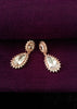 E0622_Elegant Rose Gold American Diamond ear drop hanging with delicate work.