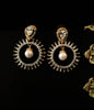 E0568_Premium American Diamond hoop earrings with a touch of pearl drop.