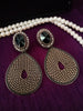 E0656_Classic crafted earrings with delicate craft work with a touch of stones.