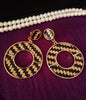 E0657_Classic knitted earrings with delicate craft work.