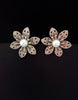 E0710_Lovely crafted flower design studs with delicate work with a touch of pearls.