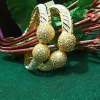 B0184_Classy style bangles studded with american diamond stones with delicate craft work.