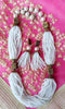 N0122_Classy white color sugar Crystal necklace set studded with stones with a touch of pearls.