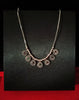 N0291_Lovely Oxidized choker necklace with delicate design pendants with a touch of stones.