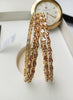 B0164_Elegant Golden sleek bangles studded with a touch of American Diamond stones.