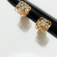 E0797_Premium American Diamond studs with delicate stone work.