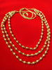 N0297_Lovely layered Micro Gold plated Necklace with delicate work.
