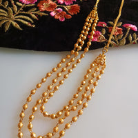 N0297_Lovely layered Micro Gold plated Necklace with delicate work.