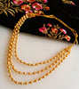 N0297_Lovely layered Micro Gold plated Necklace with delicate work.