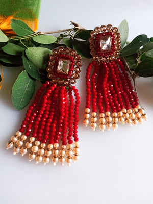 Buy Gold Crystal Drop Earrings Elegant  Classy Earrings Gift Online in  India  Etsy