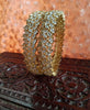 B014_Classy Style Gold Plated Bangles studded  with American Diamond stones.