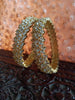 B014_Classy Style Gold Plated Bangles studded  with American Diamond stones.
