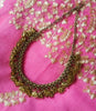 N0333_ Gorgeous design German Silver oxidized crafted necklace with delicate craftwork of elephant design pendants.