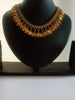N0333_ Gorgeous design German Silver oxidized crafted necklace with delicate craftwork of elephant design pendants.