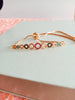 B0209_Stylish crafted bracelets with delicate multi color stone work.